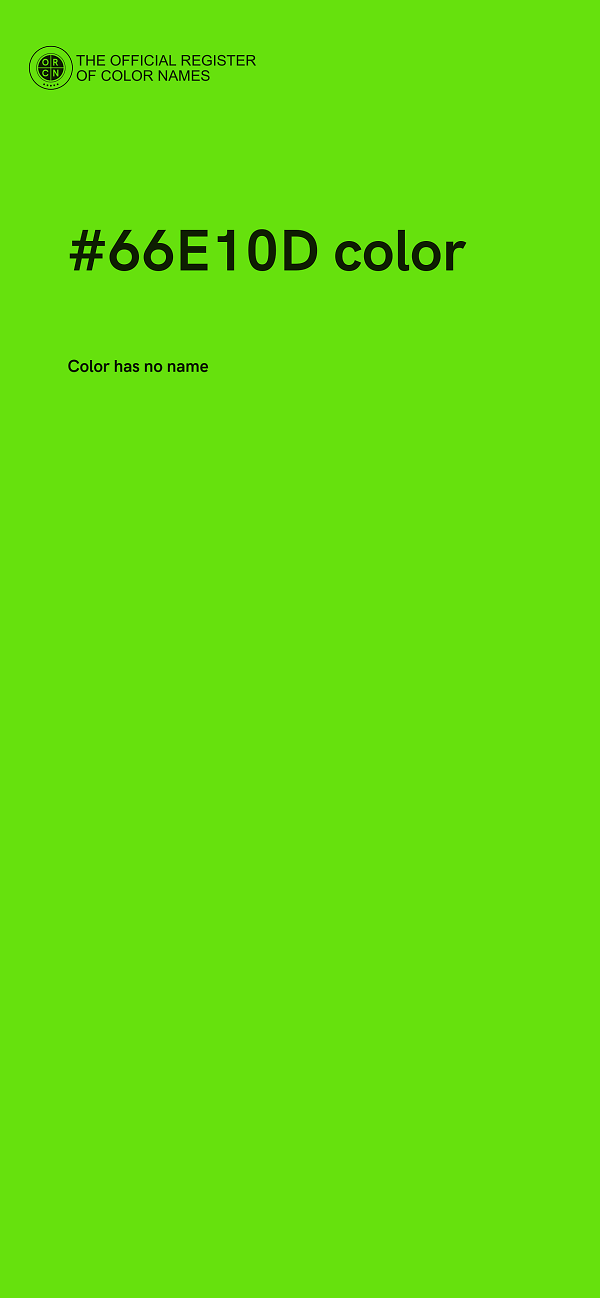 #66E10D color image