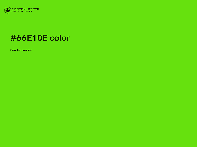 #66E10E color image