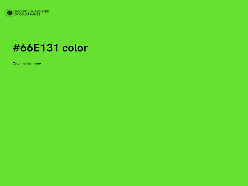 #66E131 color image