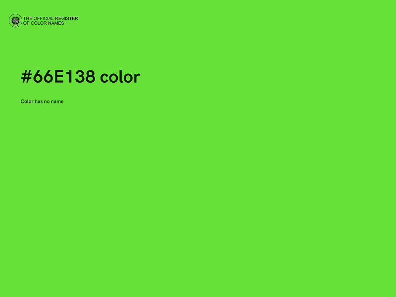 #66E138 color image