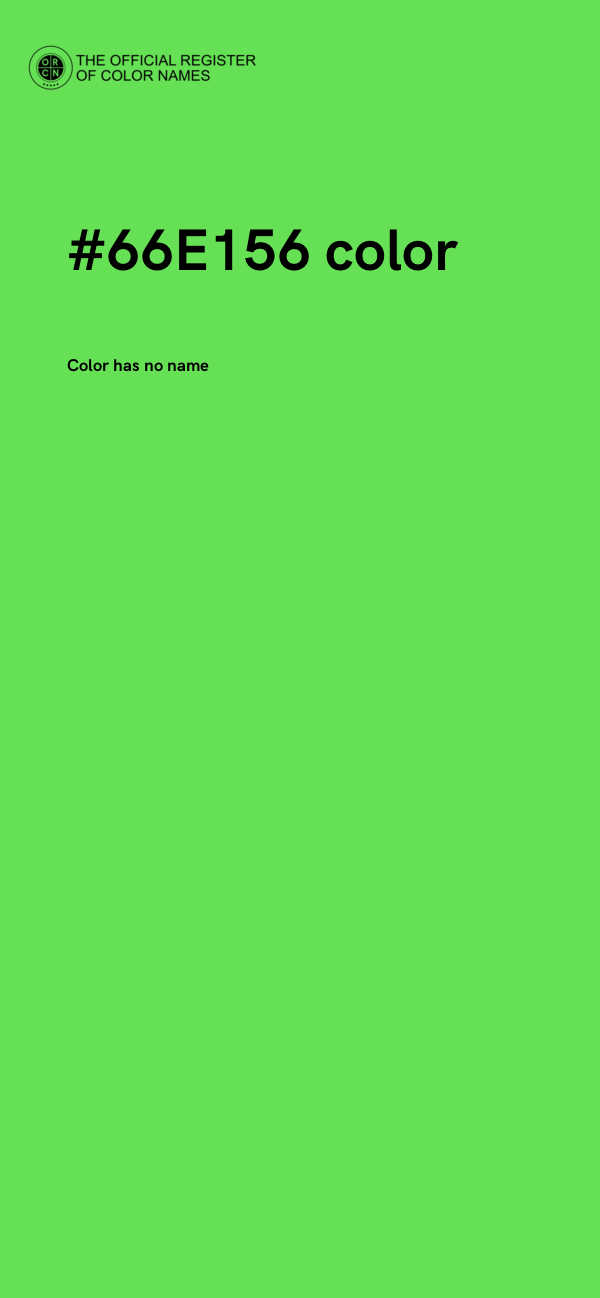 #66E156 color image
