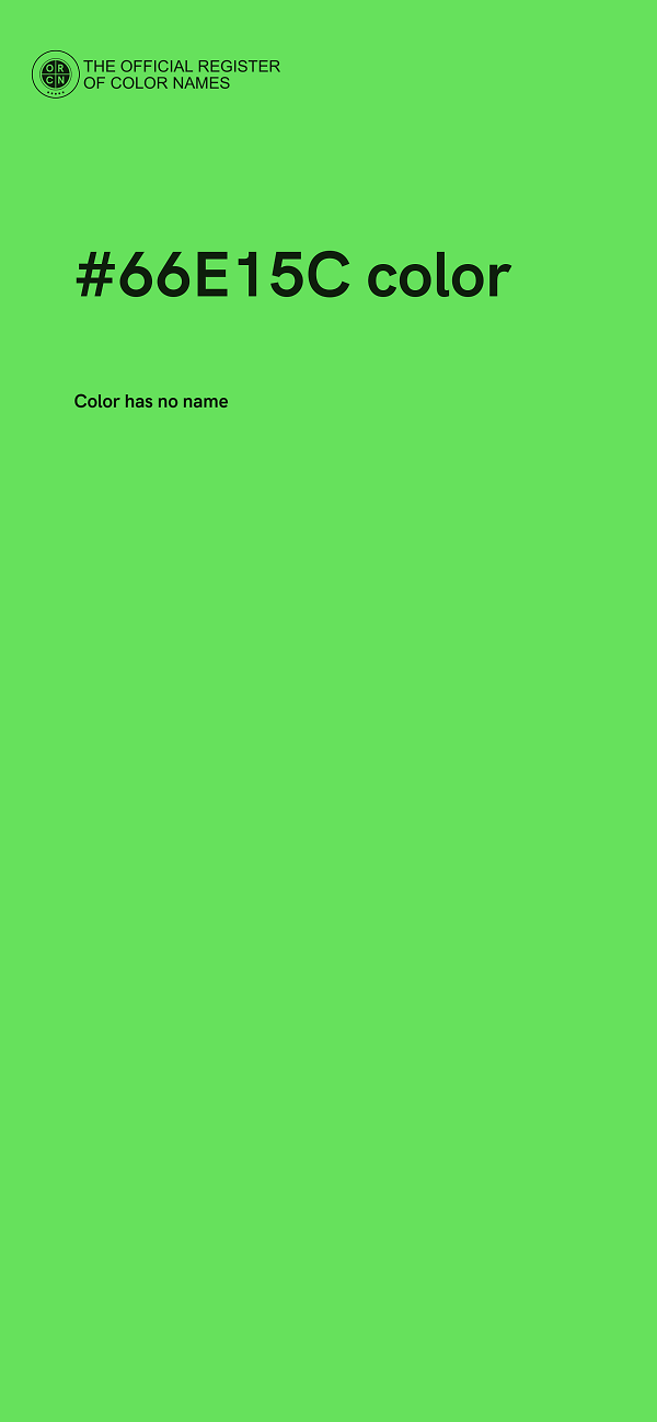 #66E15C color image