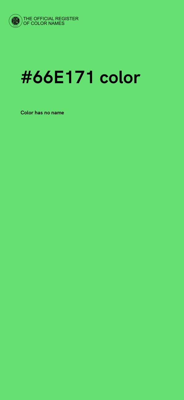 #66E171 color image