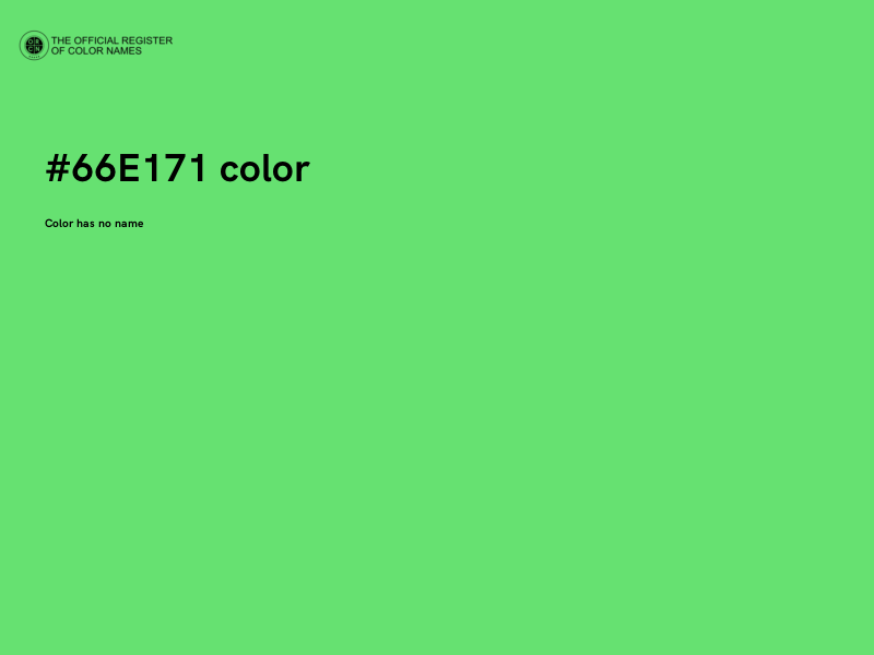 #66E171 color image