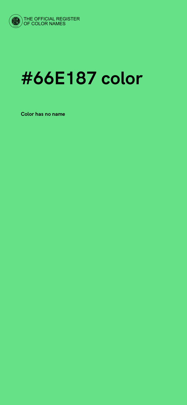 #66E187 color image