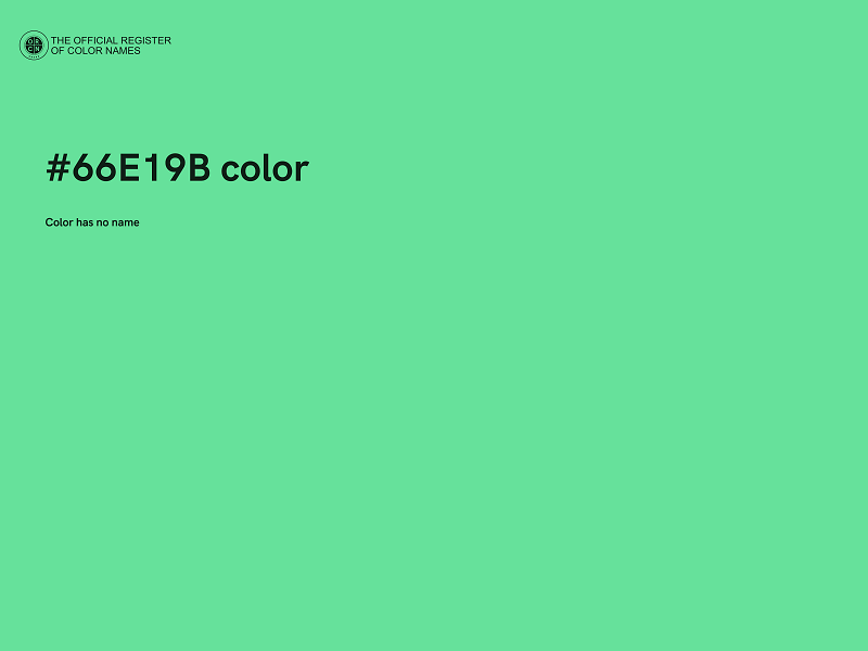 #66E19B color image