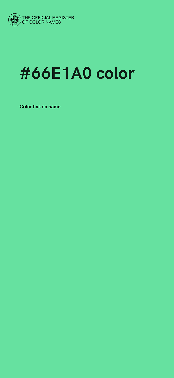 #66E1A0 color image