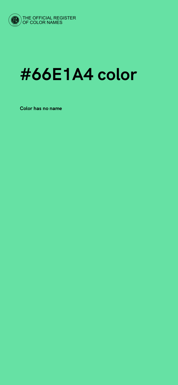 #66E1A4 color image