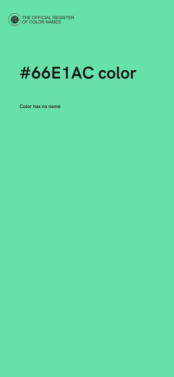 #66E1AC color image