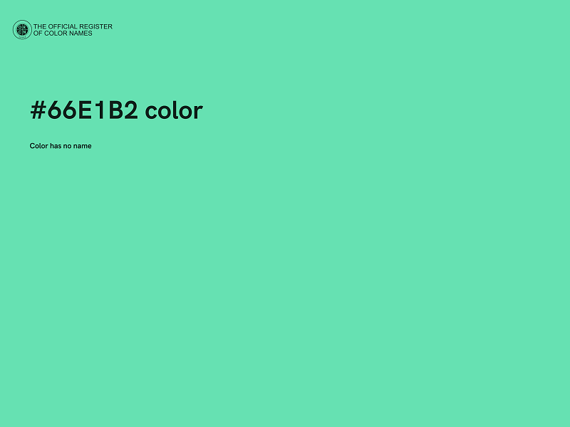 #66E1B2 color image