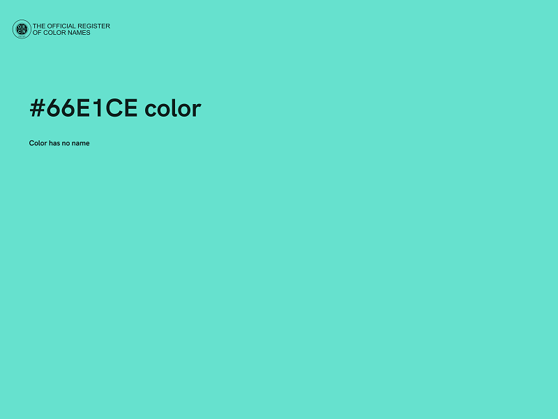 #66E1CE color image