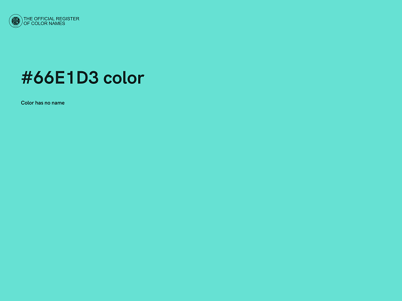 #66E1D3 color image