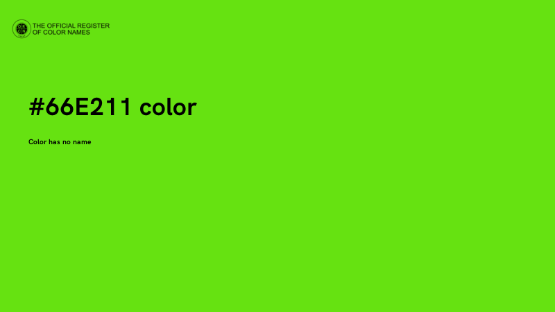 #66E211 color image