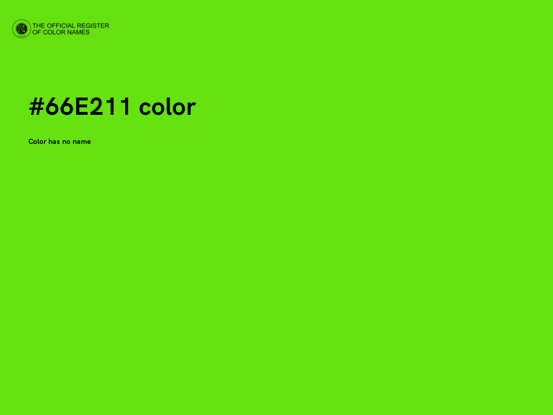 #66E211 color image