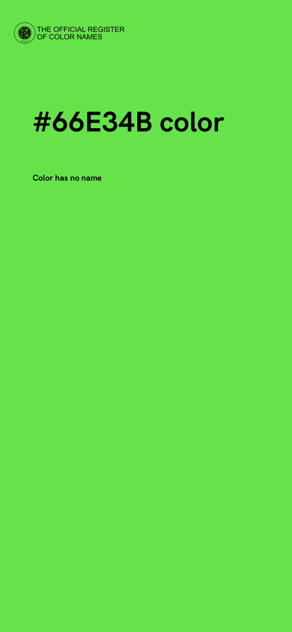 #66E34B color image
