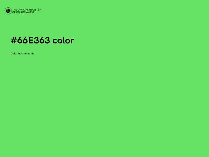 #66E363 color image