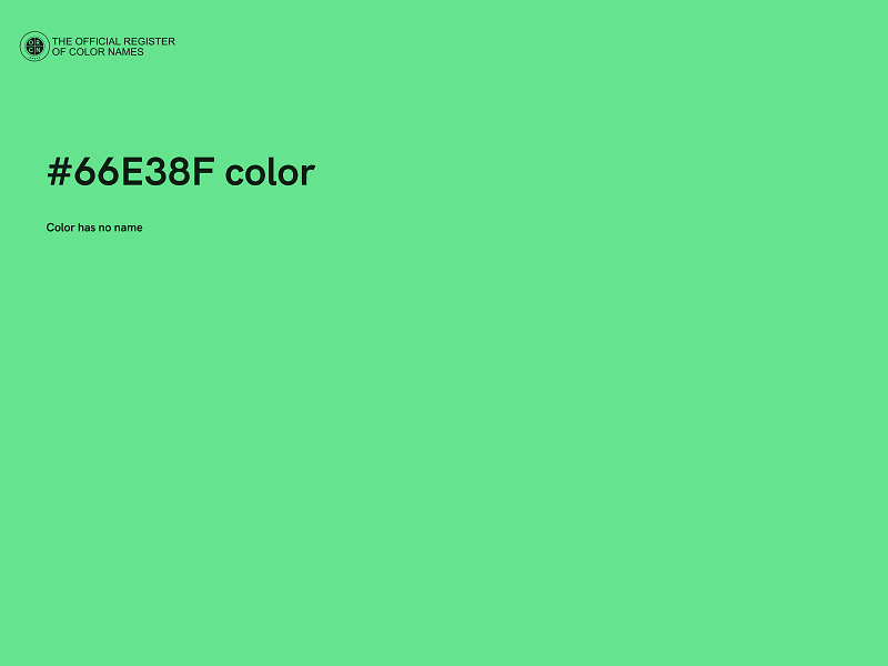 #66E38F color image