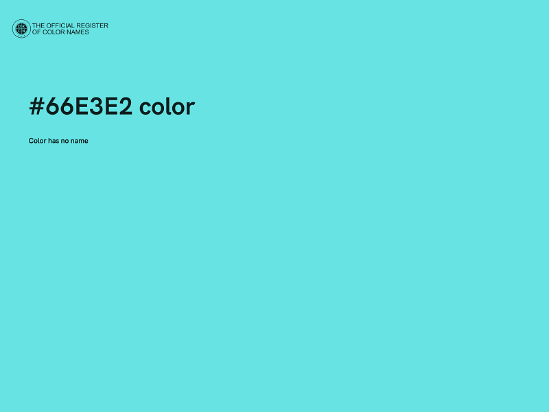 #66E3E2 color image
