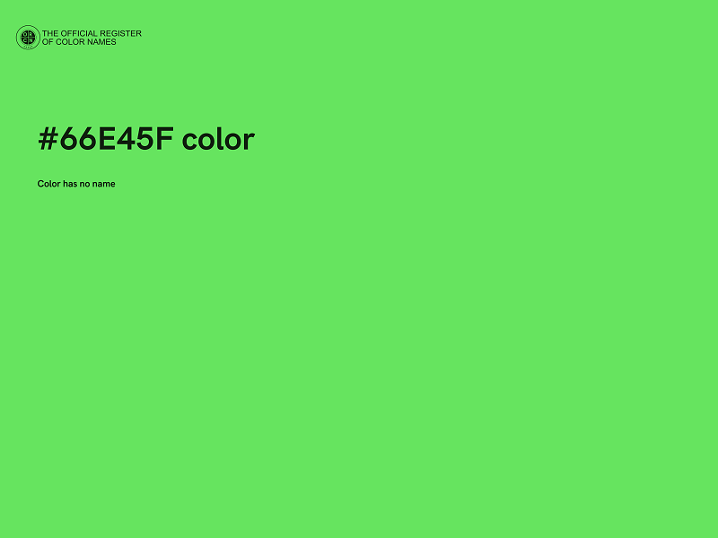 #66E45F color image