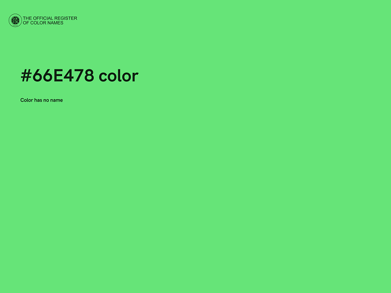 #66E478 color image