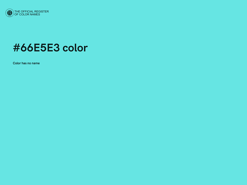 #66E5E3 color image