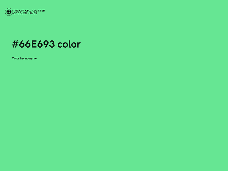 #66E693 color image