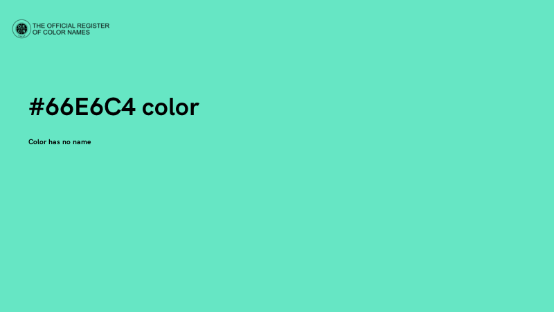 #66E6C4 color image