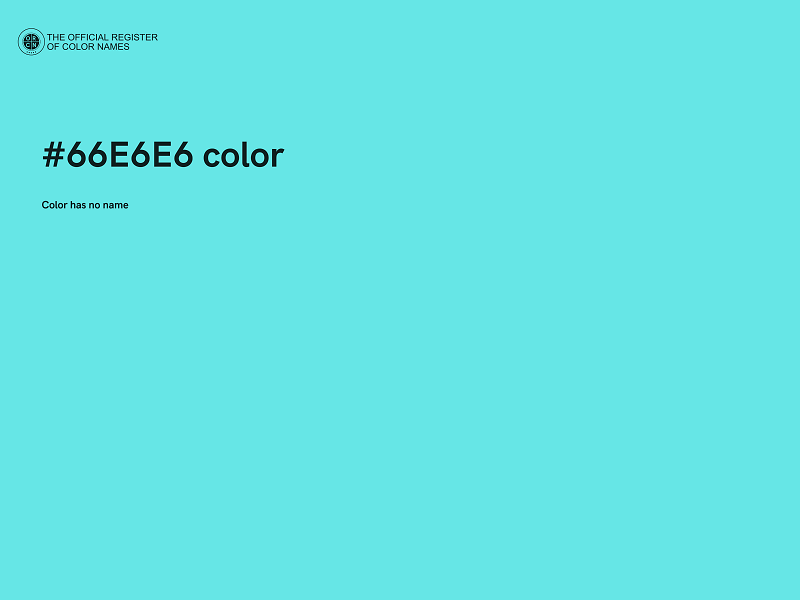 #66E6E6 color image