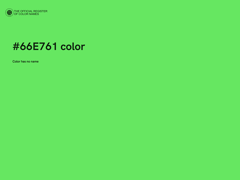 #66E761 color image