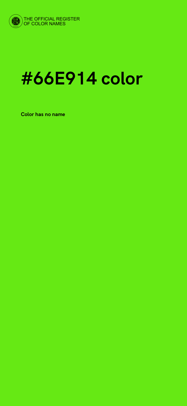 #66E914 color image