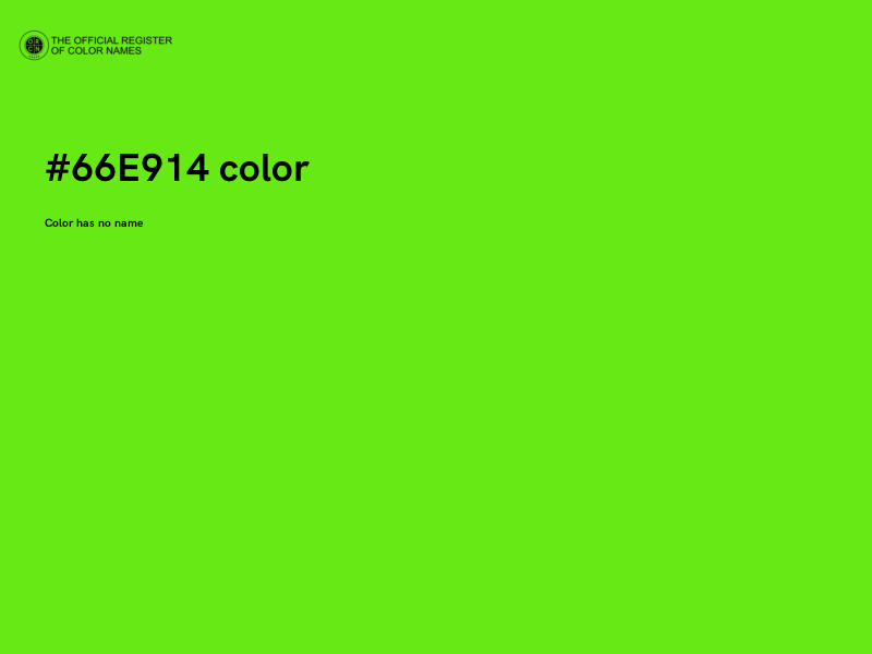 #66E914 color image