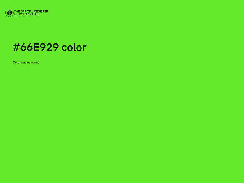 #66E929 color image