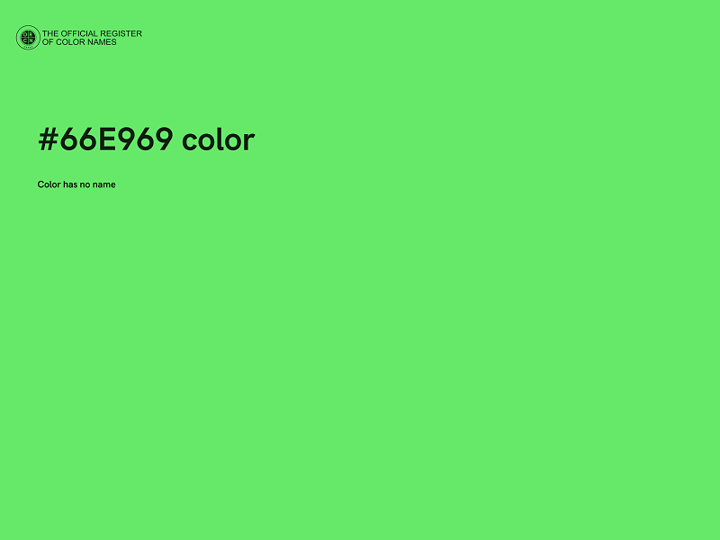 #66E969 color image