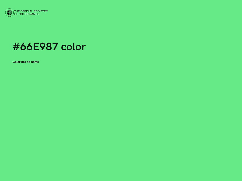 #66E987 color image