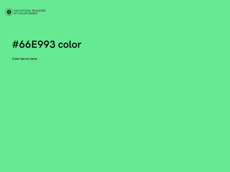 #66E993 color image