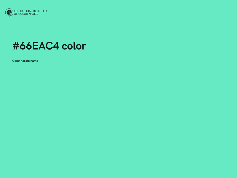 #66EAC4 color image