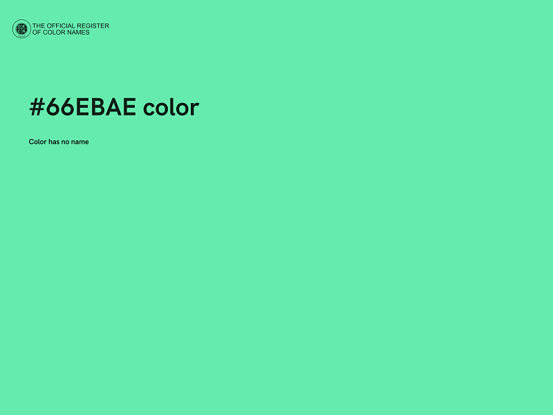 #66EBAE color image