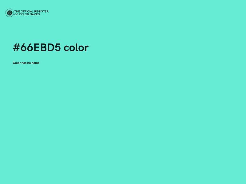 #66EBD5 color image