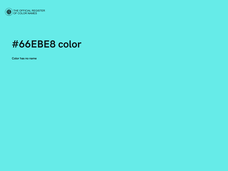 #66EBE8 color image