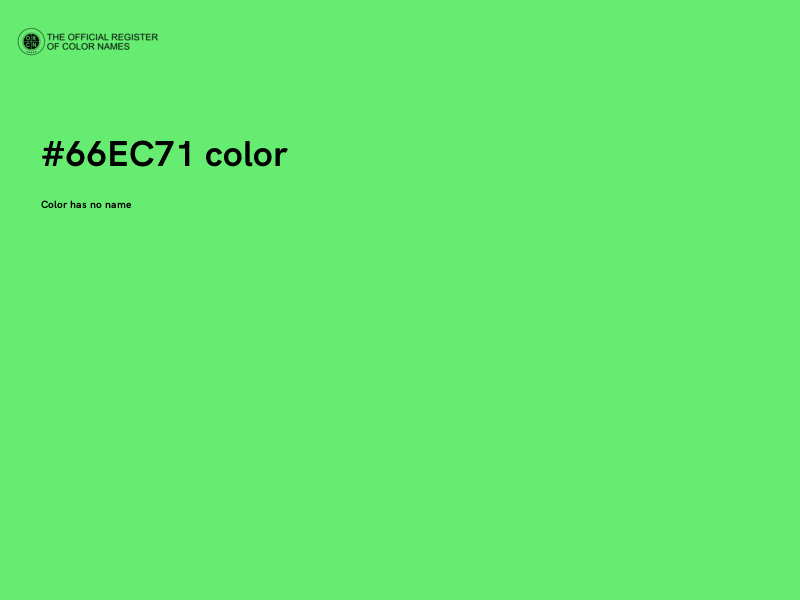 #66EC71 color image