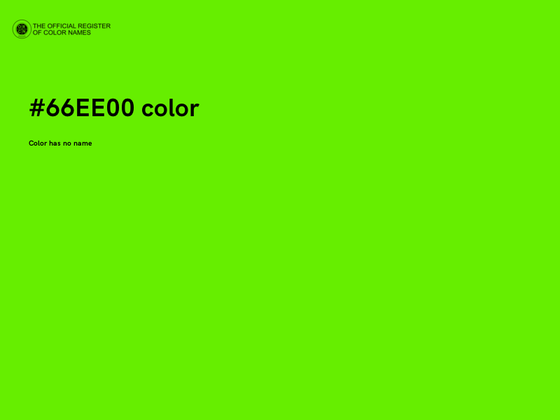 #66EE00 color image