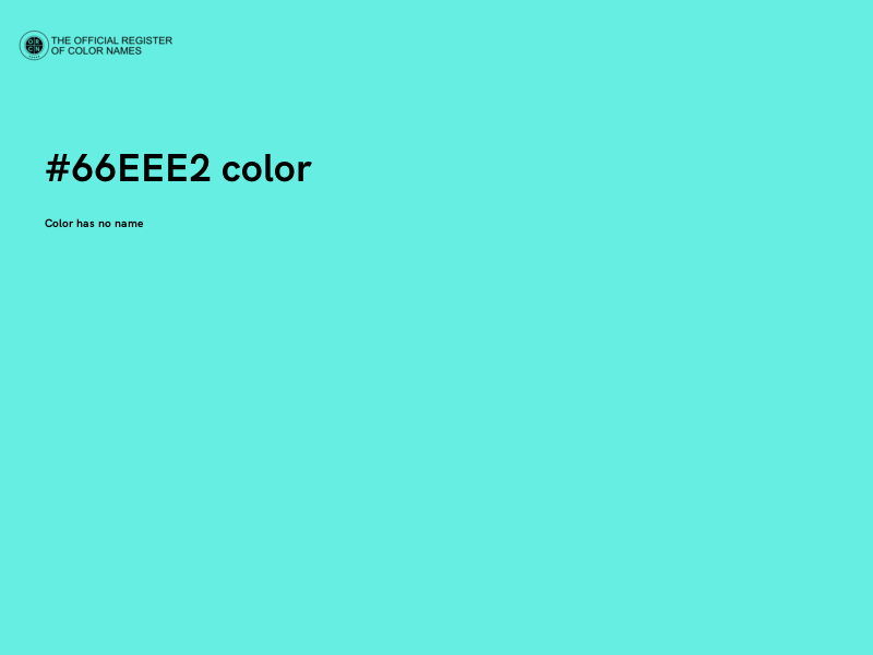 #66EEE2 color image
