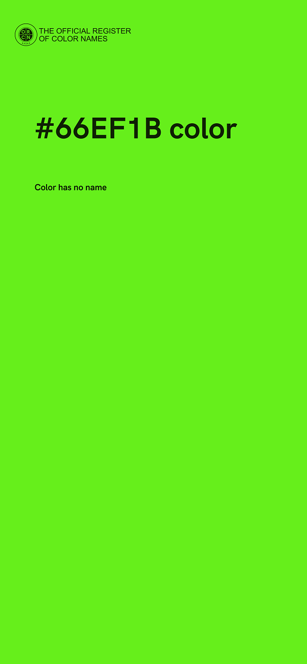 #66EF1B color image