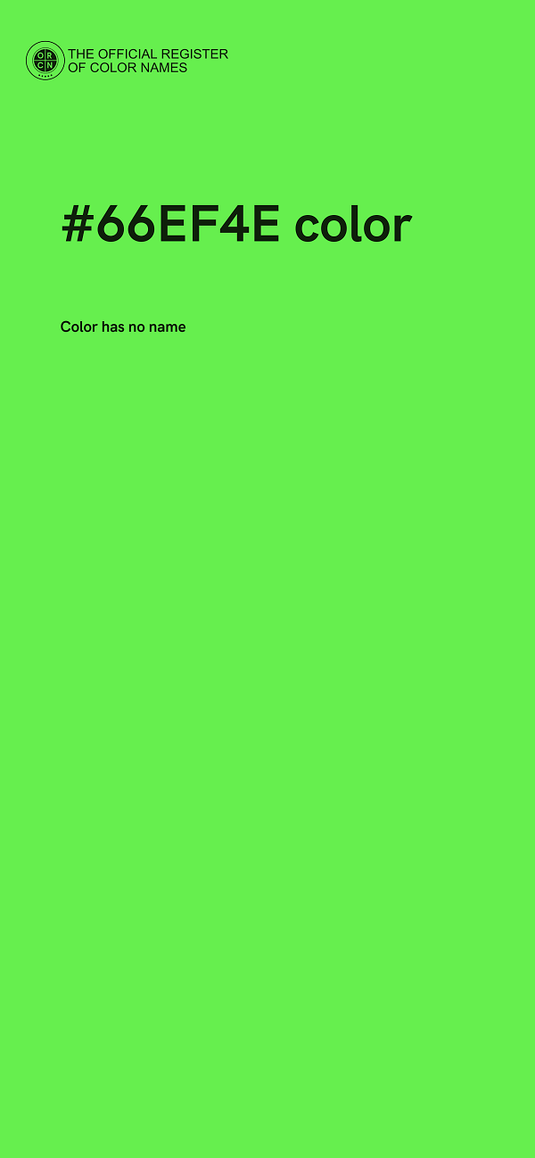 #66EF4E color image
