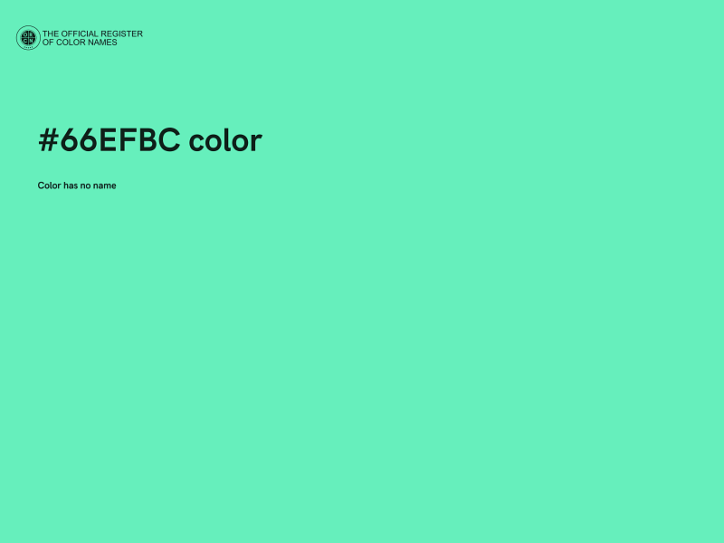 #66EFBC color image