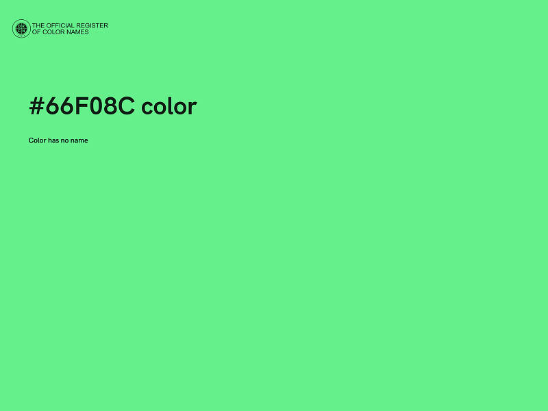 #66F08C color image