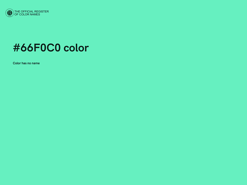 #66F0C0 color image