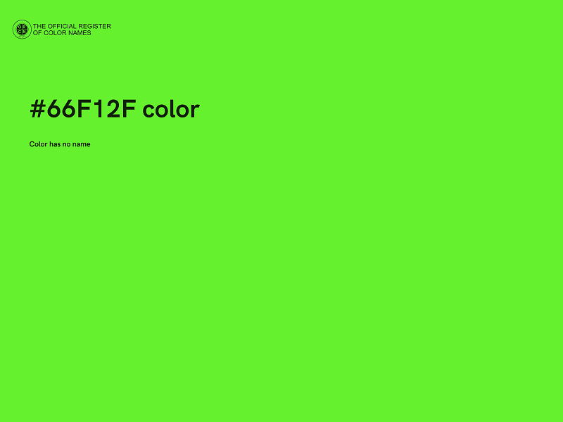 #66F12F color image