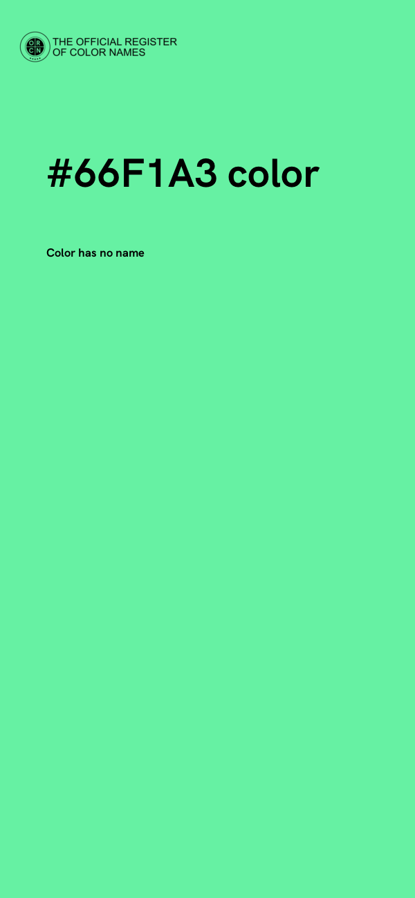 #66F1A3 color image