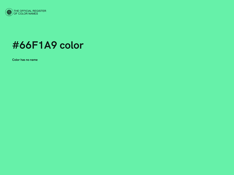 #66F1A9 color image